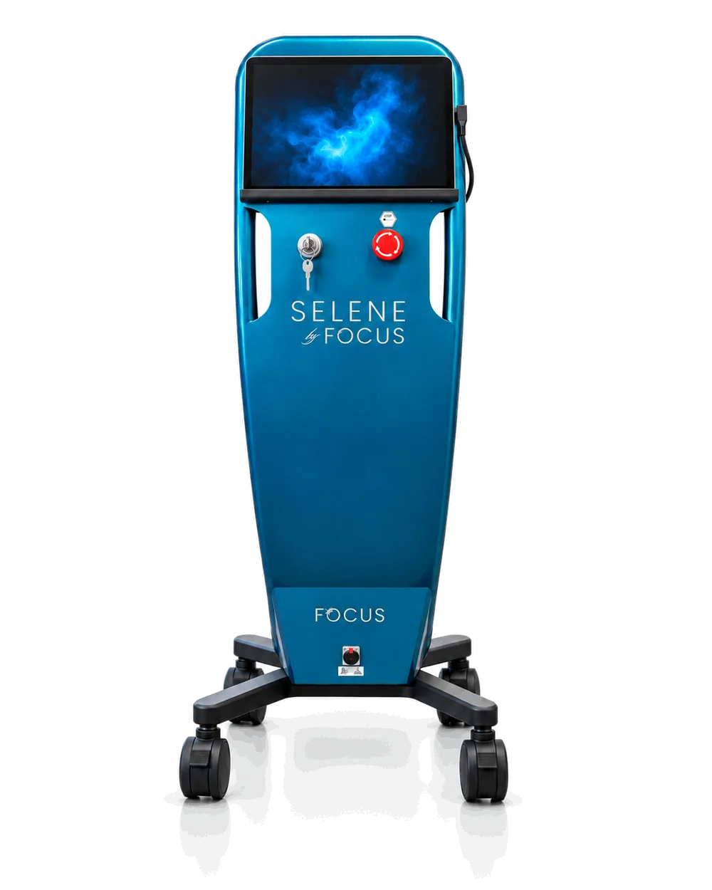 The Selene fractional CO₂ laser on its mobile cart, front view